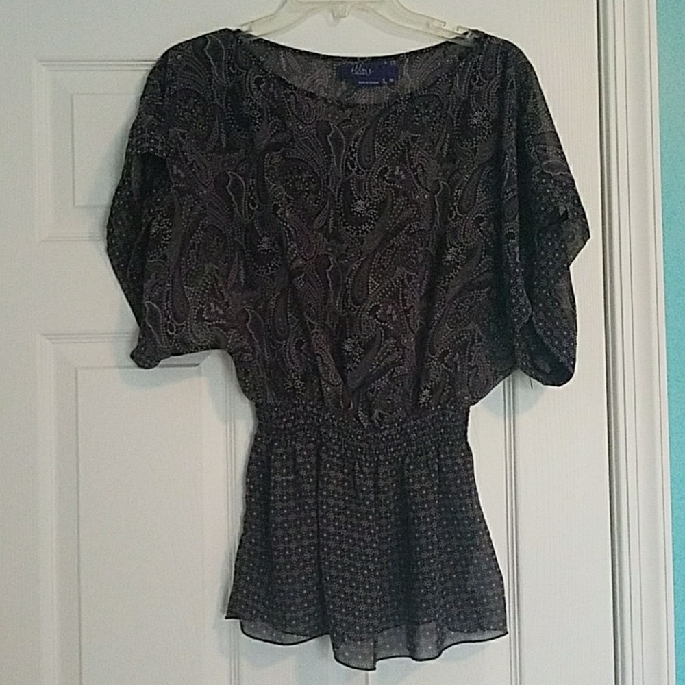 Max Azria/Miley Cyrus sheer flowy top